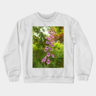 Pink Foxglove Crewneck Sweatshirt